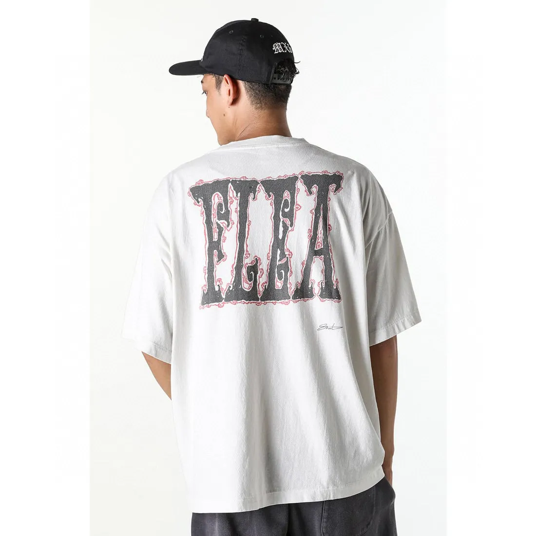 CACTUS PLANT FLEA MARKET x SAINT Mxxxxxx SUN SS TEE/WHT CPFM joint model Four-eye sun printed short sleeves Off-white S-XL Cylindrical fabric without side seams 220g high weight OE yarn ⚠️Note: It is almost meaningless if it is not a cylindrical fabric Customized CPFM joint main mark/wash mark/little angel anti-counterfeiting label Original-level printing factory Top purchasing level